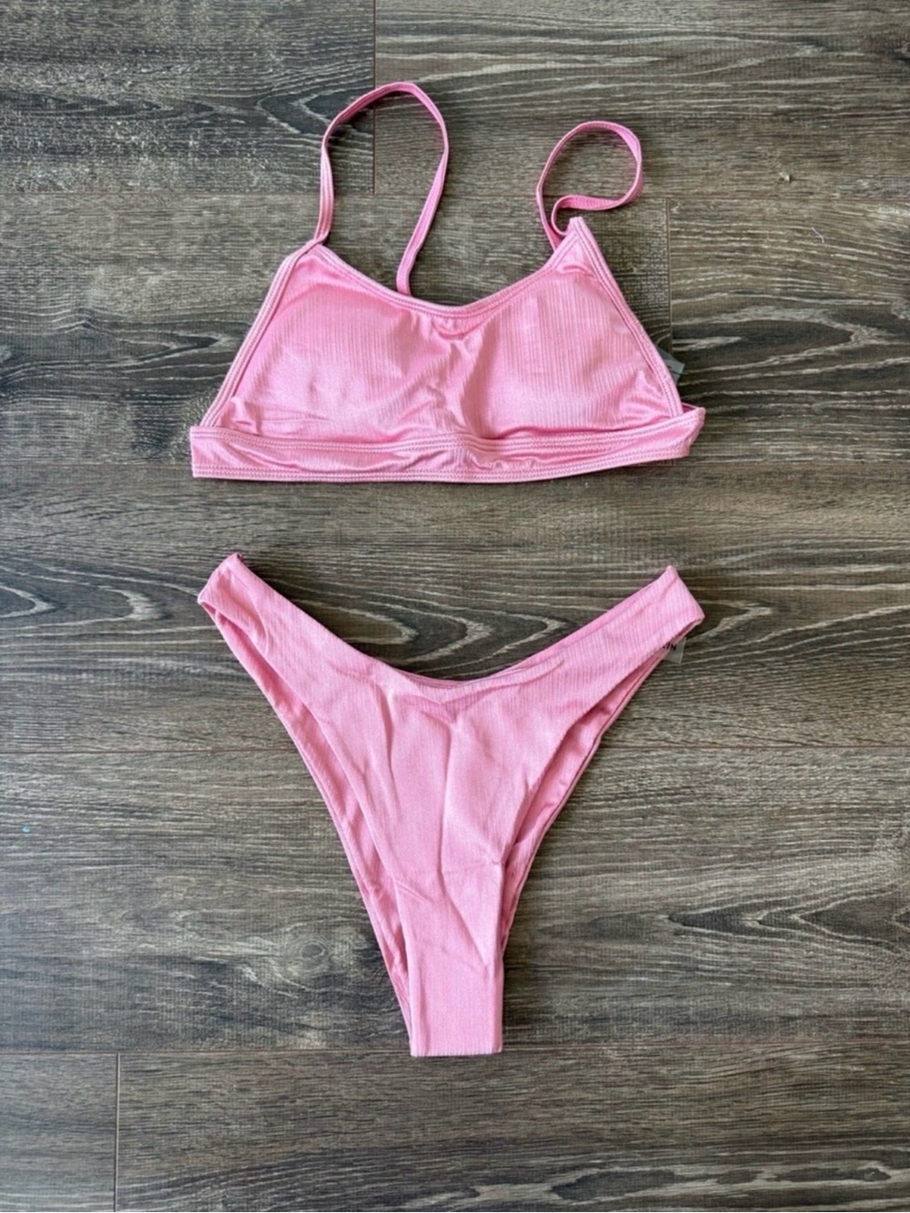 New Shiny Pink padded Bikini Set